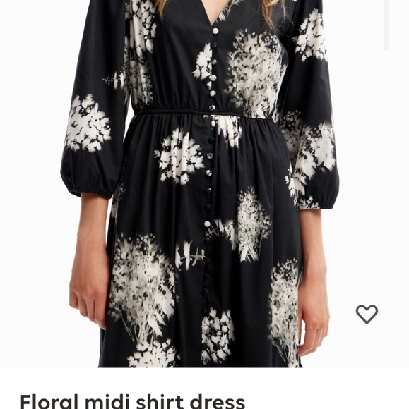 Desigual Floral midi shirt dress - Picture 6 of 7